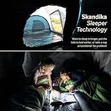 Skandika Hammerfest 4 Sleeper Protect 4 man tent | 4 person tent 2 rooms, waterproof, Sleeper Technology, black cabins, sewn-in groundsheet, camping, stand up dome tent, living area, 2 doors with mesh - Image 2