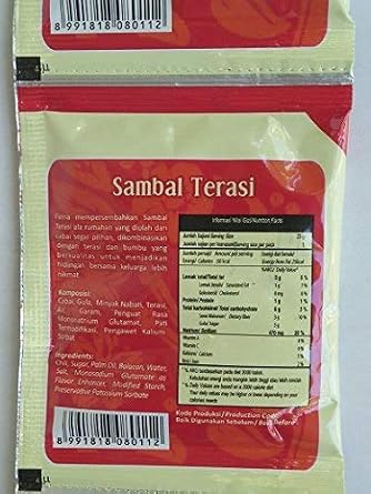 Finna Uleg Sambal Terasi (Chili Shrimp Paste) 10-ct, 230 Gram (Pack of 2)