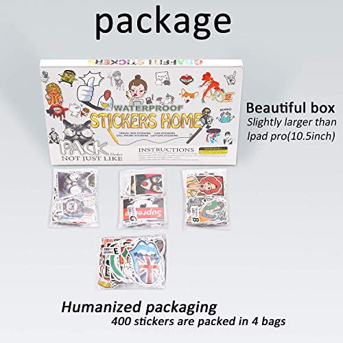400 stücke Laptop wasserdichte Aufkleber Pack Auto Aufkleber Motorrad Fahrrad gepäck Aufkleber Graffiti Patches Skateboard Aufkleber für Laptop zufällige Aufkleber Pack - 4