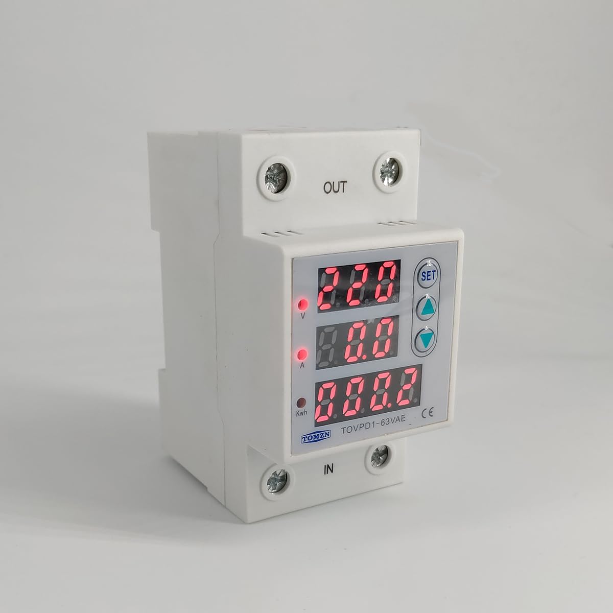 Interruttore Magnetotermico Differenziale 6. 3a 230V 3in1. Display guida DIN regolabile e sotto la tensione del relè dispositivo di protezione protettivo con da corrente