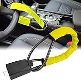 Steering Wheel Lock Anti-Theft Device Seat Belt Lock, Universal The Club Steering Wheel Lock, Car An