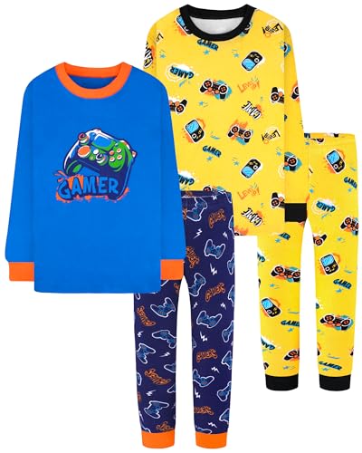 Image of DAUGHTER QUEEN Boys Pajamas 18-24 Months Gamer PJs 100% Cotton Long Sleeve Pj Sets Baby Toddler Sleepwear Game Jammies Sleeping Clothes Outfits 18m /Mo 24m /Mth