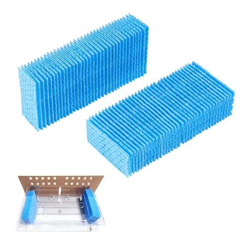 VEVOR Cigar Humidor Humidifier Replacement Filter, 2 Packs Humidifying Pad Compatible with JC-60/JC-70 Cigar Humidor Water Tank, 3D Multi-Layer Honeycomb Mesh, Cut-to-Fit for Your Humidor
