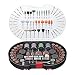 Populo 305-Piece Rotary Tool Accessories Kit, 1/8-inch Diameter Shanks, Universal Fitment for Easy Cutting, Grinding, Sanding, Sharpening, Carving and Polishing, Storage Case.