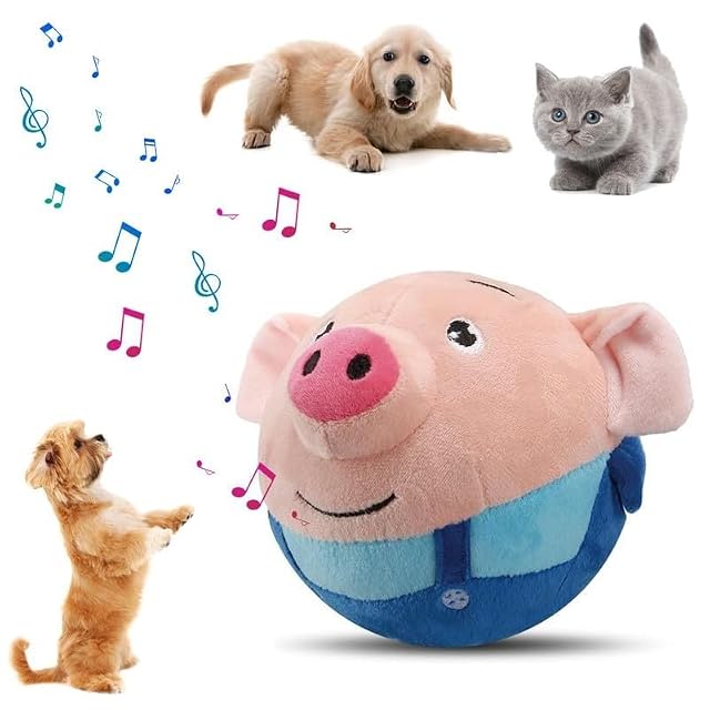 Interactive Dog Toys Active Moving Pet Plush Toy 2026 New shaking dog ball pig dog toy Interactive Dog
