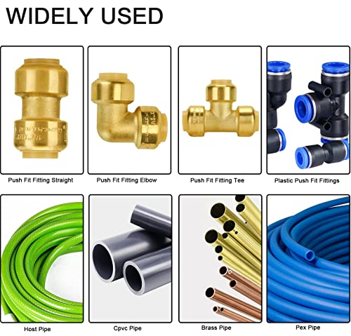 YullSorom Disconnect Tongs Tool for Push to Connect Fittings,Multi-Sized Removal Tool for Demount Brass Push Fit Fitting,Disconnect Clamp for 1/2 Inch 3/4 Inch 1 Inch Plastic PEX CPVC Pipe Fittings - Thumbnail 5