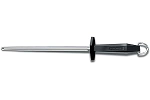 Victorinox SwissClassic Honing Steel, Black Plastic Handle, 10-Inch