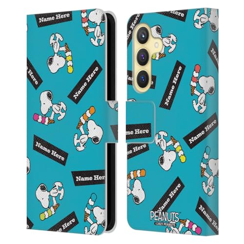 Coque portefeuille Samsung S24 5G personnalisable avec rabat cuir Snoopy Peanuts