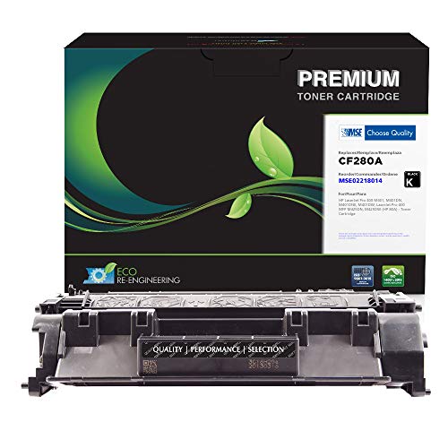 Exclusive Discount 60% Price MSE Brand Remanufactured Toner Cartridge Replacement for HP CF280A (HP 80A)  Black