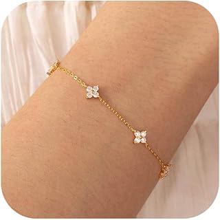 Bracelets Gold Plated Chain Bracelets with Charms