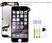 Screen Replacement Compatible with iPhone 8 Plus Full Assembly - LCD 3D Touch Display Digitizer with Front Camera, Ear Speaker and Sensors, Fit Compatible with All iPhone 8 Plus Black