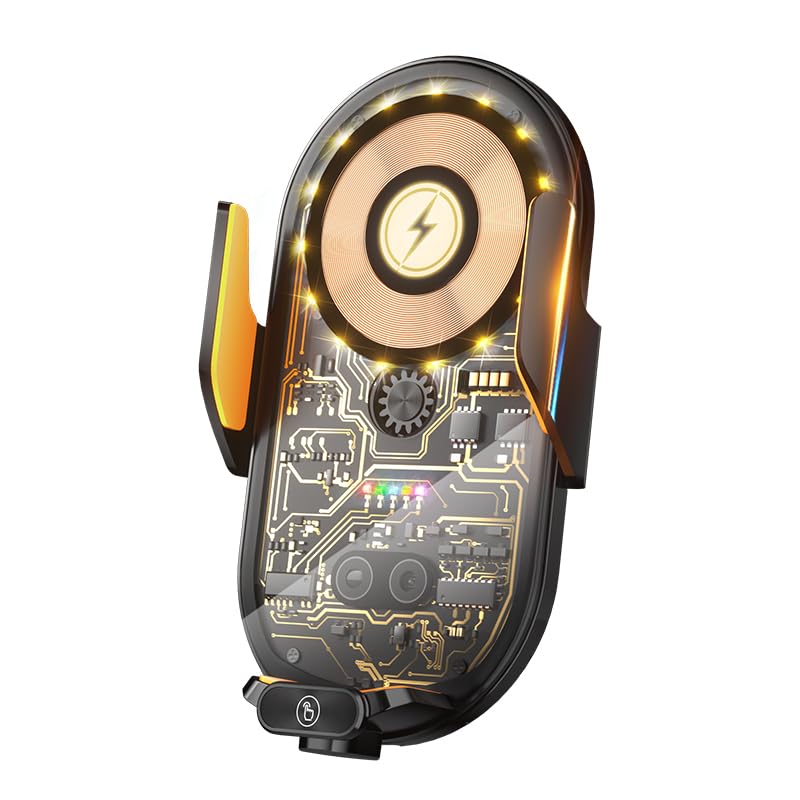 66W Super Fast Car Wireless Charger, Advanced Car Phone Holder When The Phone is Close to or Touched by a Finger, The Mount Will Automatically Open. Widely Applicable, 15W Wireless Charger Function.