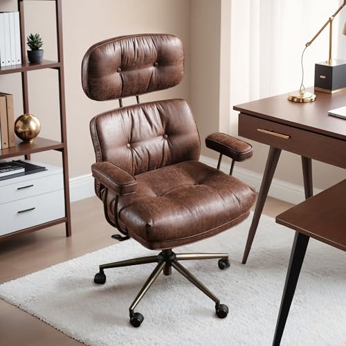 HOOOWOOO Extra Wide Suede Executive Chair