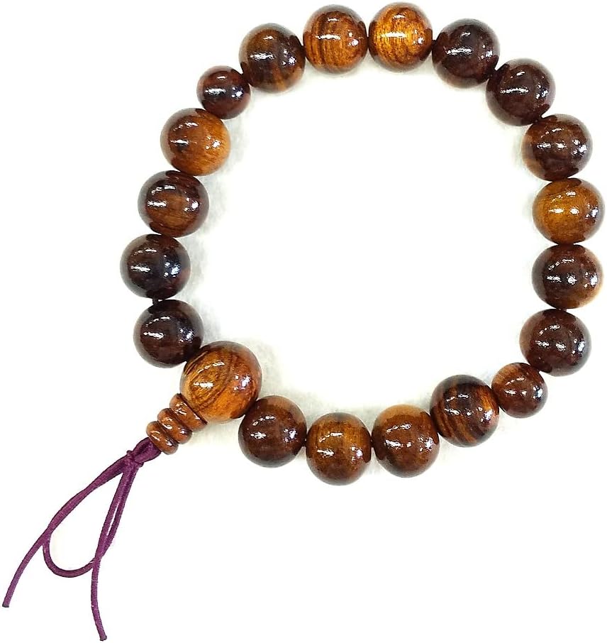 Sendan wood Bracelet Japanese Juzu Prayer beads Asian Rosary Cool Zen Made in Kyoto UDA35