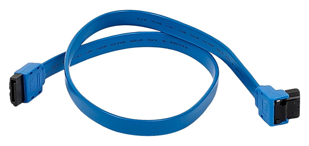12 Pack, 18 inch SATA 6Gbps Cable w/Locking Latch (90 Degree to 180 Degree) Blue, CNE565798