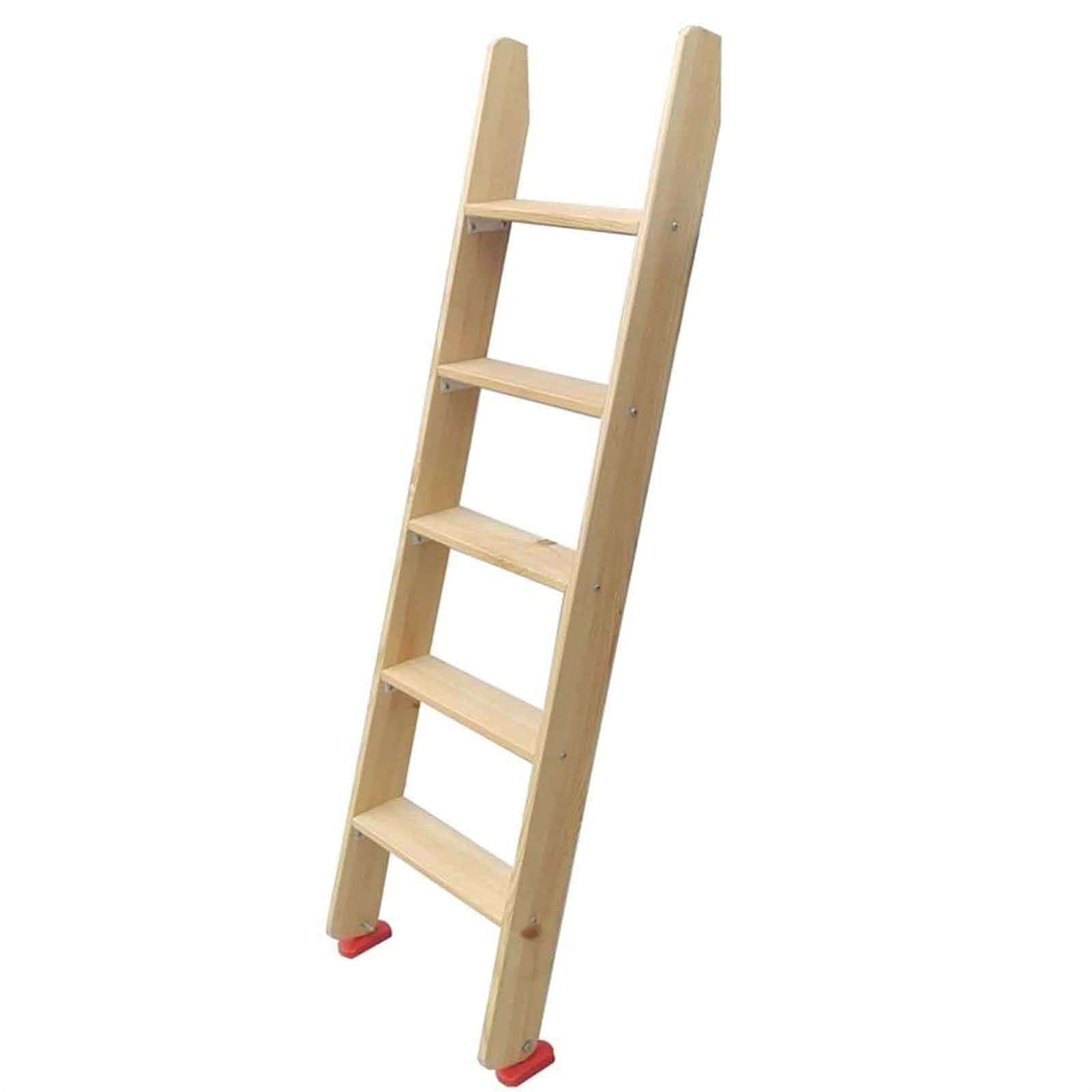 Buy 59" Twin Wood Bunk Bed Ladder Only for Home Attic & Dorm Room