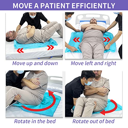 Image of 27 inchx39 inch Tubular Transfer Slide Sheet for Patient Transfer,Washable and Reusable Sliding Sheets to Move Elderly Safety,Moving Bedridden Patients from Bed,Car, Wheelchair, Hospital or Home Care