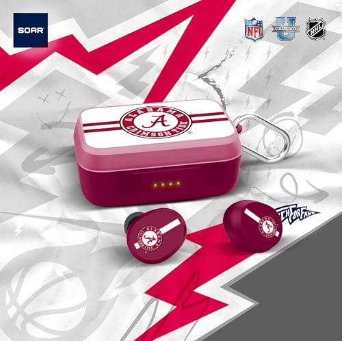 Image of SOAR NCAA Wireless Sport Earbuds: Comfortable Fit & Convenient Charging