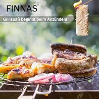 FINNAS Anzündwolle Kaminanzünder Grillanzünder Ofenanzünder Holzwolleanzünder 5kg ca 400 Stück Ökoanzünder Wachszünder Holzanzünder Feuerschale Lagerfeuer Smoker Lange Brenndauer – Ansicht 5