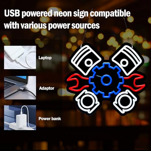 Image of Car Repair Neon Sign Night light for Bar Club Bedroom Hotel Pub Cafe Wedding Birthday Party Gifts