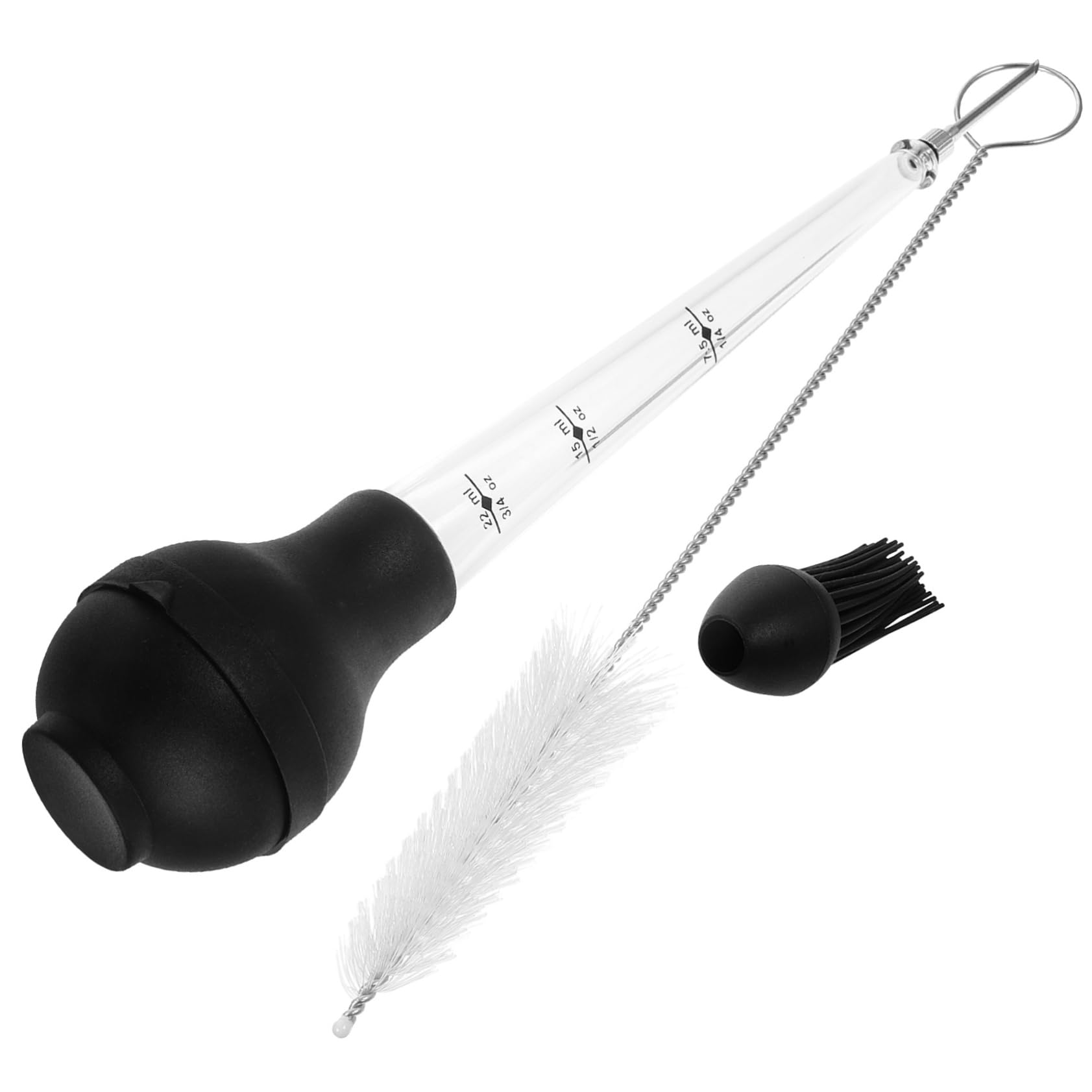 YARNOW 1set Stainless Steel Turkey Baster Flavor Ergonomic Meat Marinade Injector for Cooking Dishwasher Safe for Enhancing Flavor Turkey Pork Beef and Fish