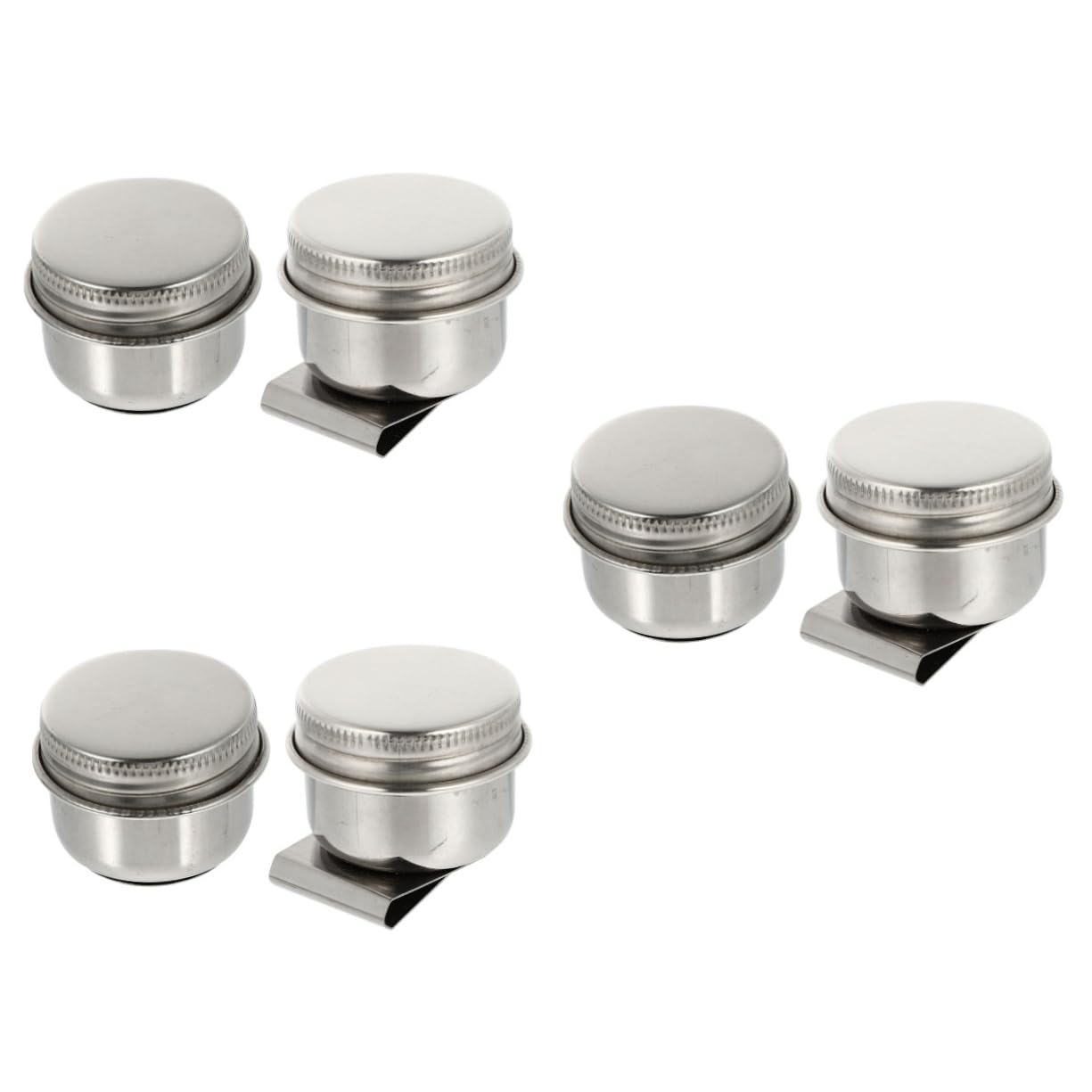 6 Pcs Pen Pot Brush Oil Palette Cup Container for Painting Pen Watercolor Paint Washing Pot Pen Cleaning Pot Container for Color Mixing Cleaner with Cover re-usable