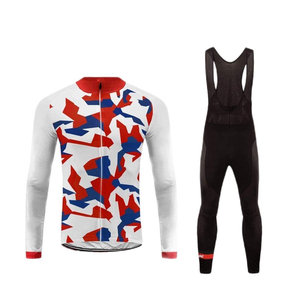 UGLY FROG Men Thermal Fleece Cycling Jersey Suits Winter Long Road Bike MTB Set Outdoor Sports Bicycle Clothing 3D Gel Padded Pants Trousers Breath Warm Windproof Bicycle Club