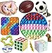 Gmajtars Fidget Sensory Toys Set Pack Economici, Set di Giocattoli Sensoriali Fidget Sensory Dimple Push Pop Bubble Toys Box per Bambini Adulti Calendario Avvento