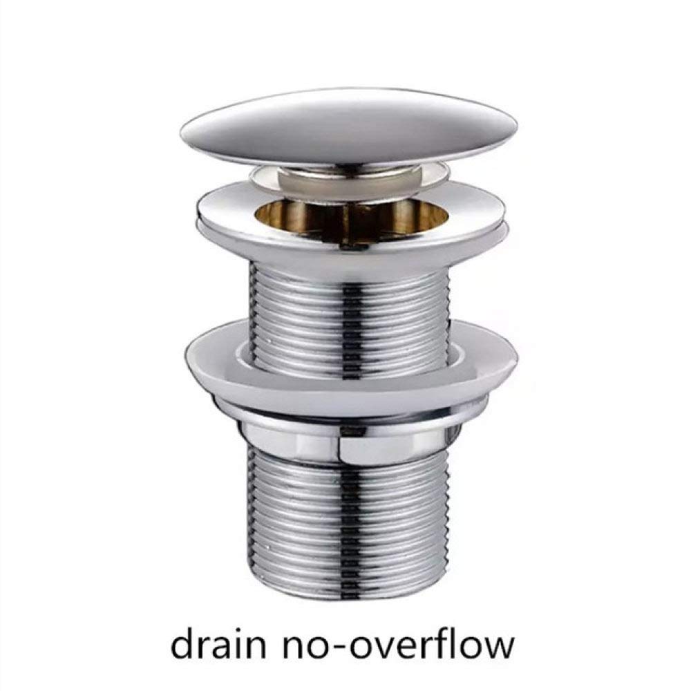 Lavabo Pop Up Vidange Chrome Nouveau Piège à Bouteille en Acier Inoxydable Rond Siphon Kit Salle De Bains Vanité Bassin Tuyau Déchets, Blanc (Jaune)