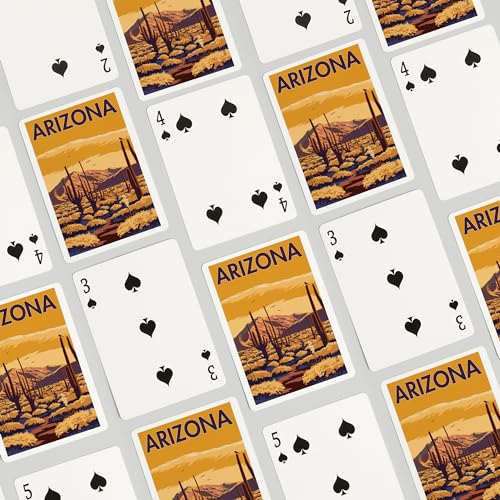Lantern Press Arizona, cartas de póker tamaño estándar miniatura 4
