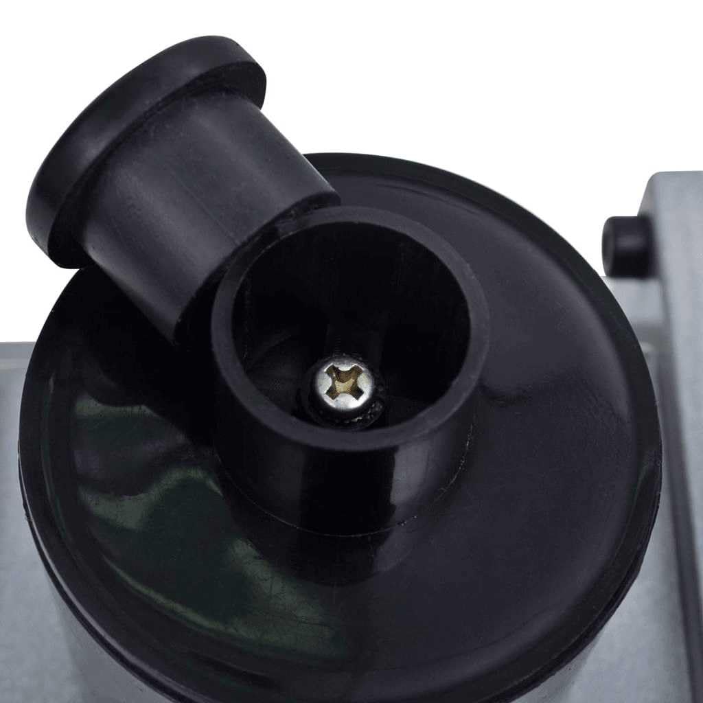 Vakuumpumpe mit 2-Wege-Verteiler und Manometer Set für Klimaanlagen, professionelle Kältemittel Wartung, Aluminiumgehäuse, inklusive Schläuche, Adapter, Haken
