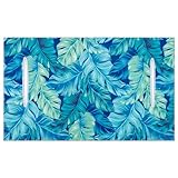 AQQA Golf Cart Seat Covers, Tropical Palm Leaf Microfiber Golf Cart Seat Cover, Lightweight Golf Blanket, Golf Accessories, Golf Cart Seat Towel Blanket Fits All 2-Seat Golf Carts, 55'x 32'