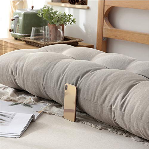 Amydreamstore Large Bolster Headboard Wedge Pillow,Soft Upholstered Bed Backrest Cushion Positioning Support Reading Pillow Bay Window Long Pillow Cushion Washable #TOP4