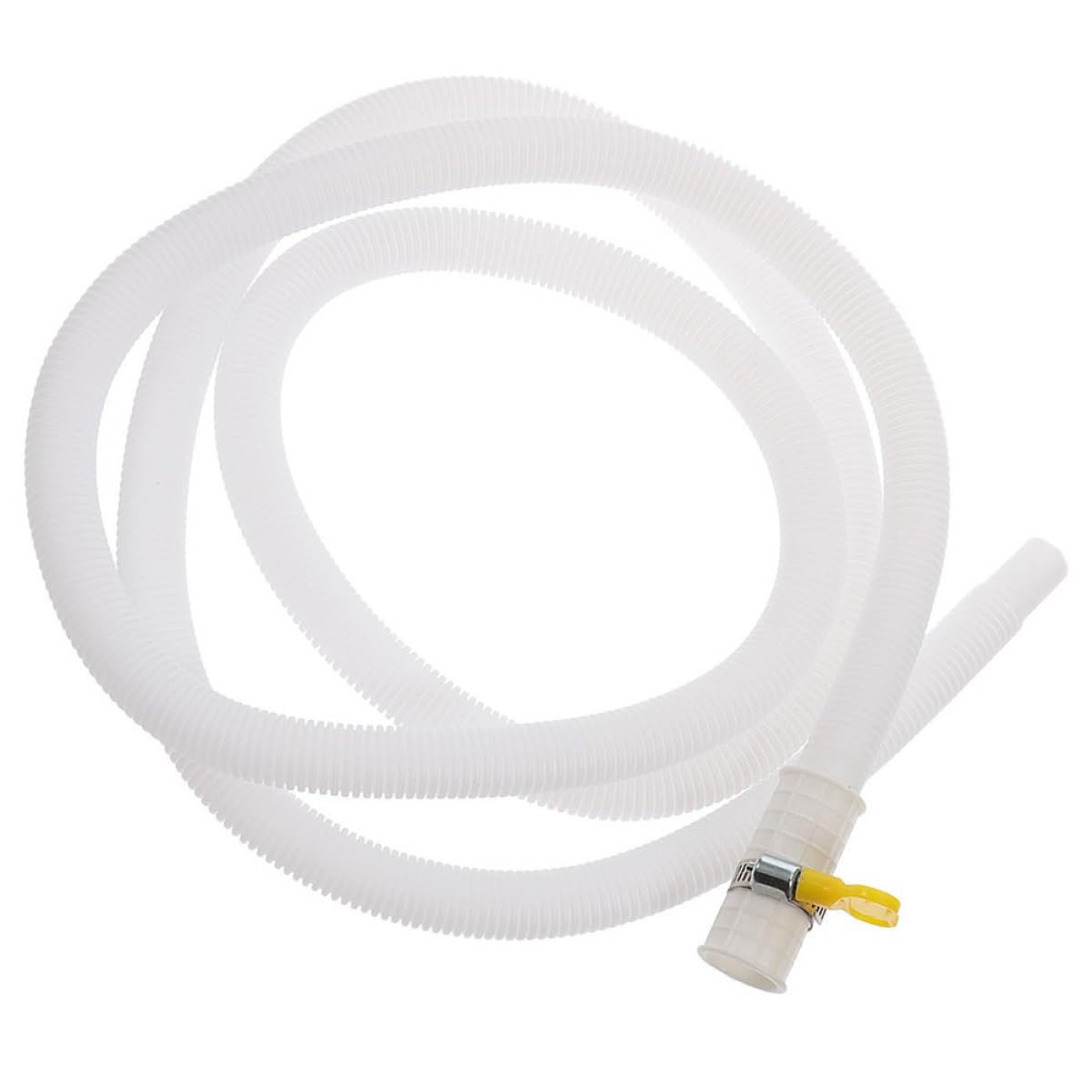 Tubo Estensibile per Scarico Climatizzatore in Pe e Abs Bianco Resistente al Sole con Fascetta Stringitubo Flessibile per Drenaggio Condizionamento