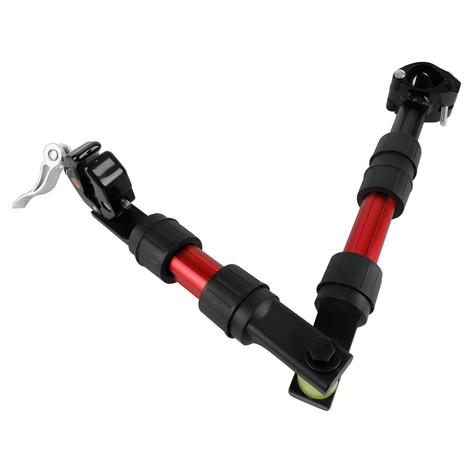 Enganche de remolque de bicicleta para carro plegable portátil, conector de remolque de bicicleta de liberación rápida, absorción de golpes, remolque giratorio para carrito de mascotas, comestibles