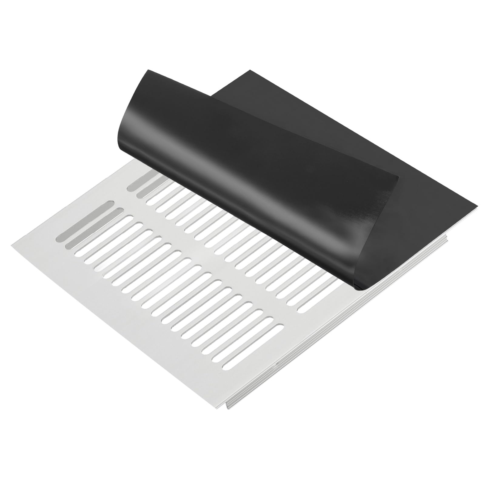 PATIKIL 203 x 203 mm Magnetic Vent Cover, Floor Wall Air Registers Cover Magnet Vent Blocker for Home RV HVAC Fireplace Furnace Black