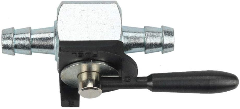 Fuel Shut Off Valve 1/4 Inch Line (Pack of 2) with clamp Fit for 180 Degree Oregon 07-403 07403 Scag 48568 Sunbelt B1SB868 Heavy-Duty Inline Cut Petcock Diesel Petrol Gas Shut Off Valve