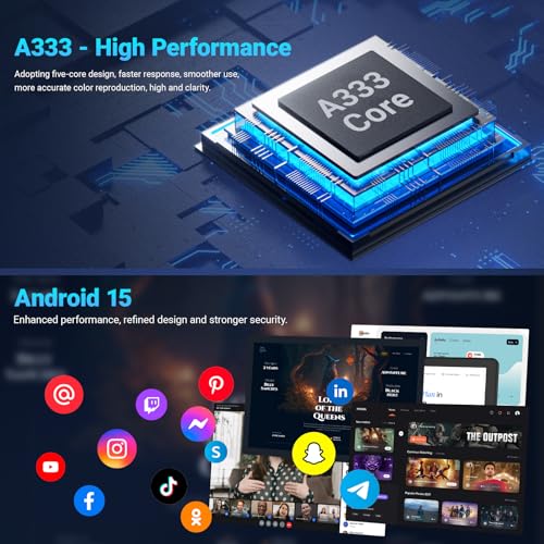 MUISOO Tablet 10 Inch Android 15, Tablets 16GB RAM 1TB Expandable, Android Tablet 1332 * 800 HD, 5G WiFi, BT5.4, 5MP Dual Camera, Tab PC 5000mAh Battery, GMS Widevine L1 (Black) - Image 8