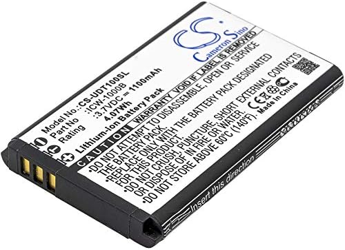 Cameron Sino Battery for Incom ICW-1000B, UniData WPU-7800B WPU-7800B-US WPU-7800 WPU-7700 1100mAh