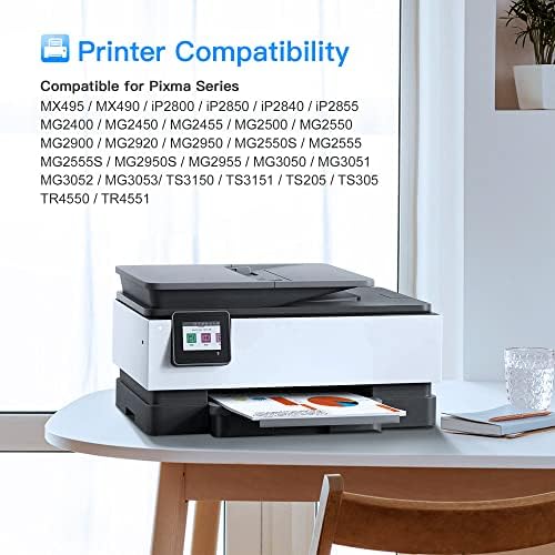 LxTek PG-545XL Compatible Ink Cartridge Replacement for Canon 545XL Ink Cartridges Compatible for Canon Pixma MX495 MX490 iP2800 iP2850 MG2400 MG2450 MG2500 MG2550 MG2900 MG2920 MG2550S MG2950S MG3050