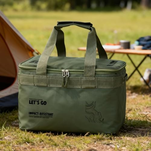 Sac de rangement camping vert pour organiser votre matériel - 3