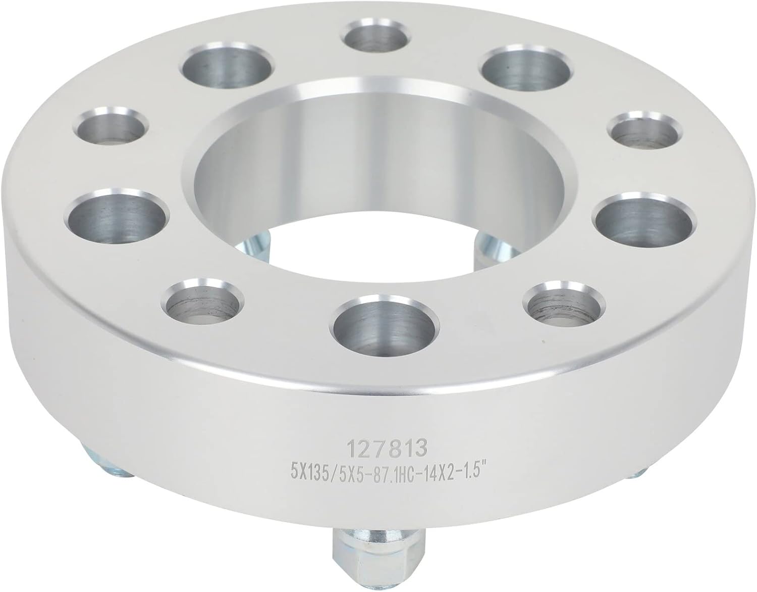 4Pcs 1.5" 5x135 to 5x5 Wheel Adapters fit for Ford for Lincoln,5x135mm to 5x127mm Wheel Spacers Adapters Bore 87.1mm with 14x2 Studs