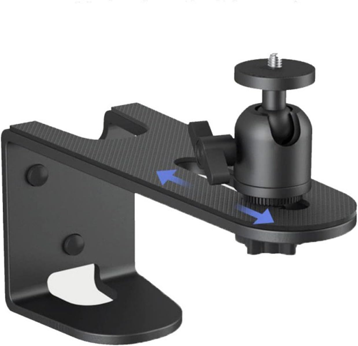 Adjustable Projector Wall Mount Set, Universal Bracket for Projector Hanger Mounting 1/4" Screw, Mini Projectors Suspension Bracket Wall Mount Inverted Rack Tray 360 Degree Rotating