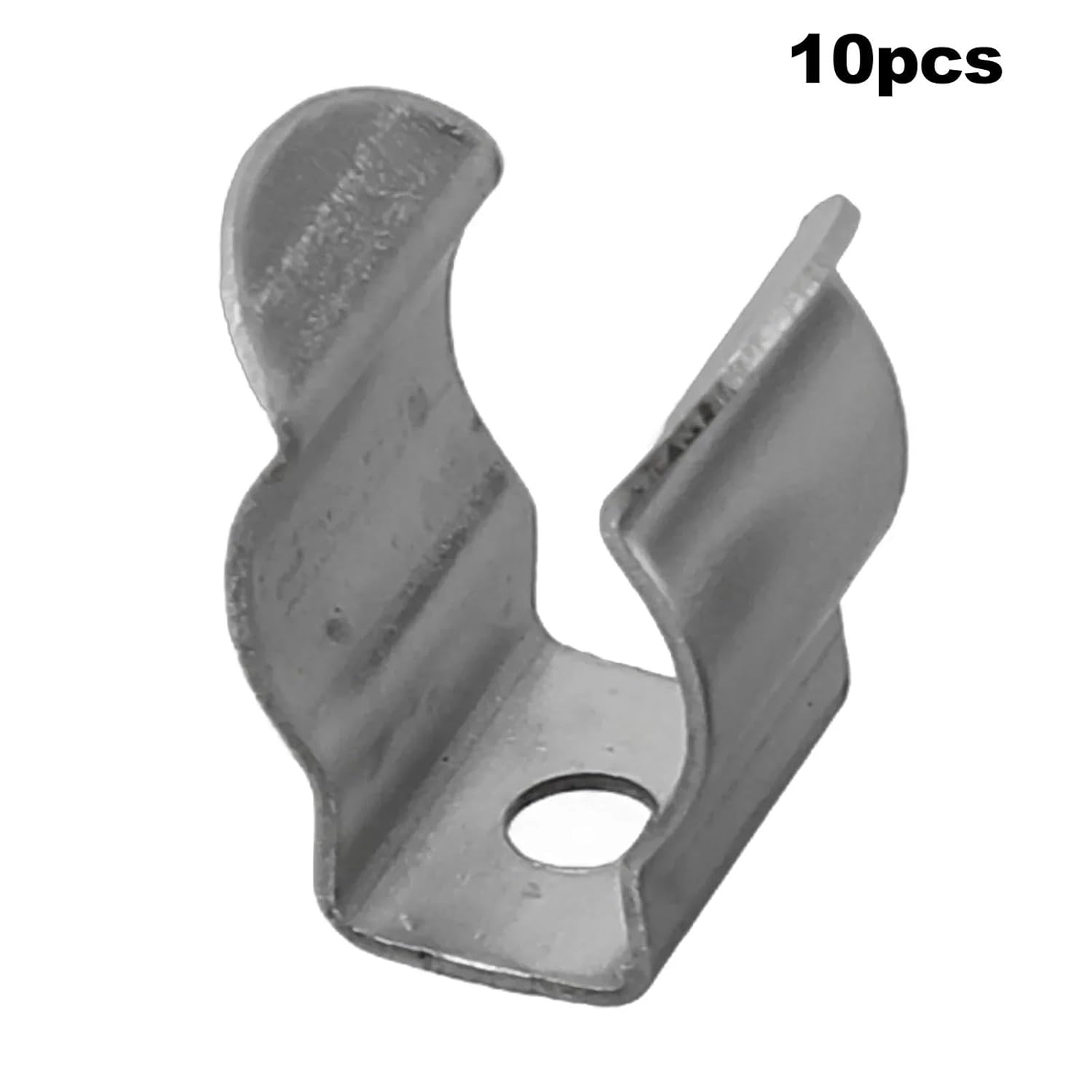 Metal Shelf Brackets 30pcs Practical Tool Holder 6-28mm Steel Open Replacement Spring Clips Silver(16mm)