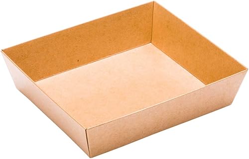Miniatura 2 de Contenedor grande de papel para sushi  Caja de sushi Tetra  Marrón Kraft  5 x 4 12 pulgadas x 1 12 pulgadas  Caja de 100 quilates  Matsuri Vision