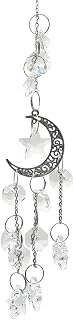 CHEERYMAGIC Sun Catchers For Windows, Hanging Moon And Star Rainbow Crystal Suncatchers For Garden Crystal Glass Sun Catchers Wind Chimes For Car Home Office Garden Decoration A6-SJXXGJ