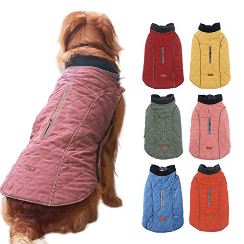 EMUST Winter Dog Coats, Dog Apparel for Cold Weather, British Style Windproof Warm Dog Jacket for Small Dog Coats for Winter, XS