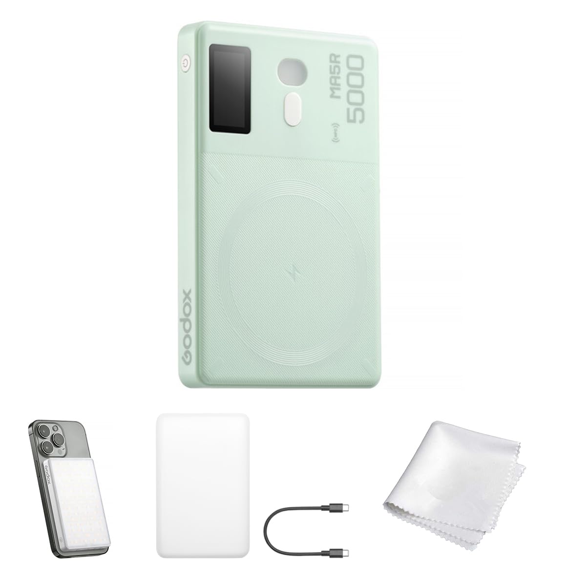 Godox「MA5R」ホワイト Amazon.co.jp: 撮影ライト, Godox MA5R 磁気充電フルカラー LED ライト