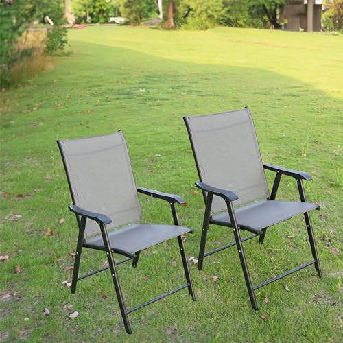 Btexpert AM5275-1 Heavy Duty Patio Folding Chair Outdoor Indoor Portable Dining Sling Back Metal Frame thumb #1