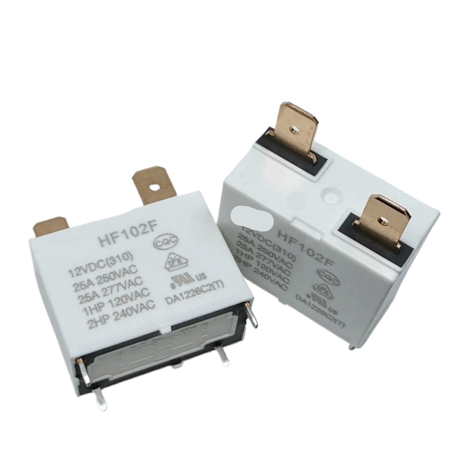 Relé HF102F 12V CC para automatizar persianas y motores 3